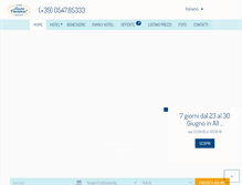 Tablet Screenshot of hotelserenagatteomare.it
